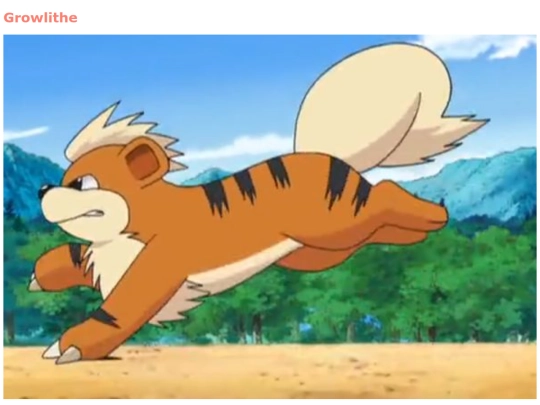 growlithe screenshot