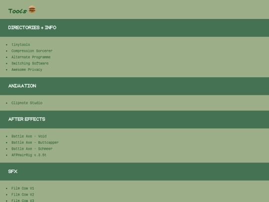 tools screenshot
