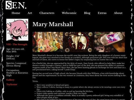 characters/mary_profile screenshot