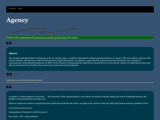 Agency screenshot