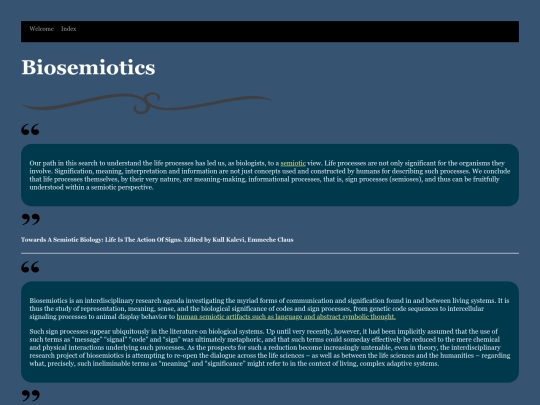Biosemiotics screenshot