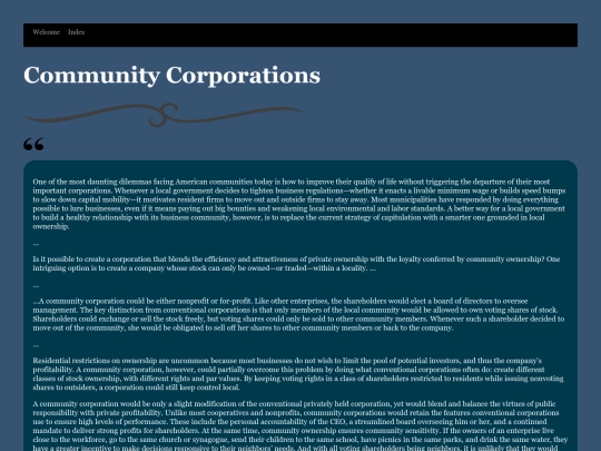 CommunitiyCorporations screenshot