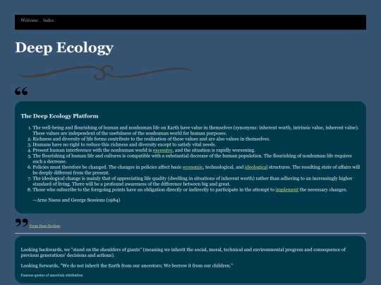 DeepEcology screenshot