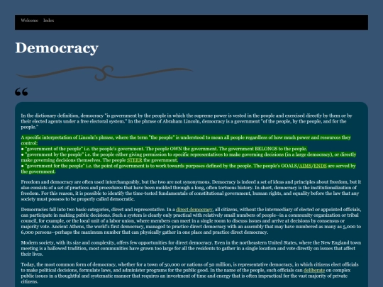 Democracy screenshot