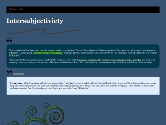 Intersubjectivity screenshot