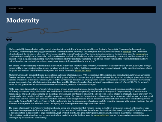 Modernity screenshot