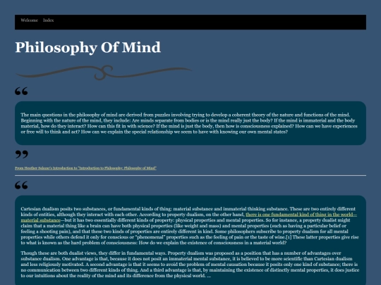PhiloOfMind screenshot