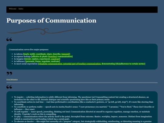 PurposesOfCommunication screenshot