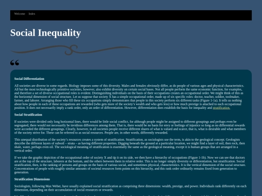 SocialInequality screenshot