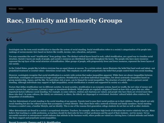 SocialStratification screenshot