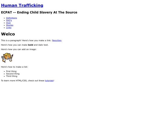 Humantrafficking screenshot