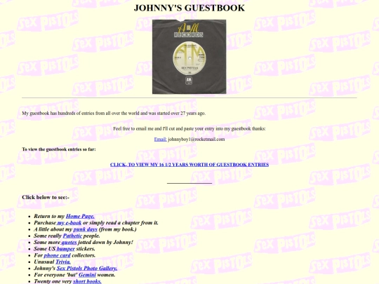 guestbook screenshot