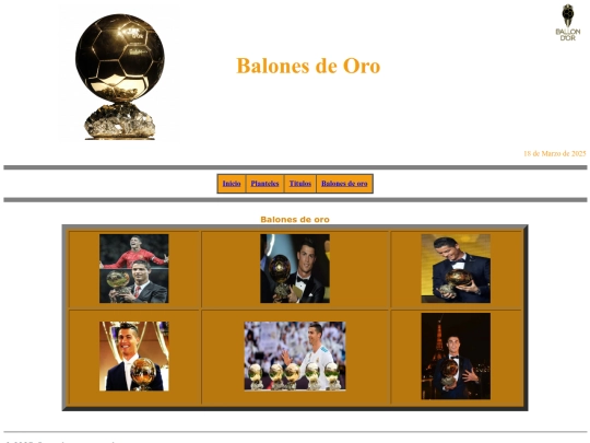 Balones de oro screenshot