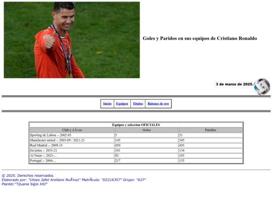 Equipos screenshot