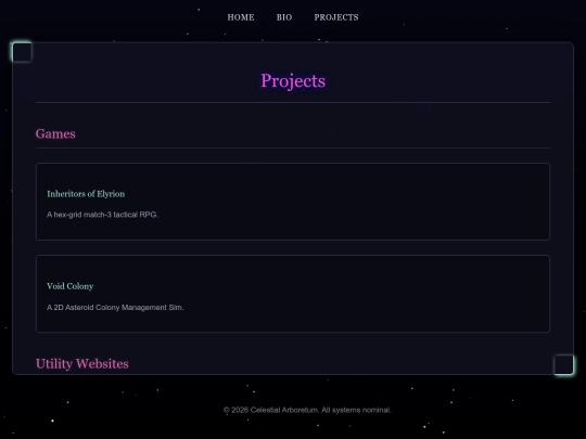 projects screenshot
