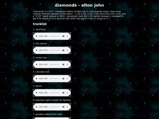 music/cds/diamonds screenshot