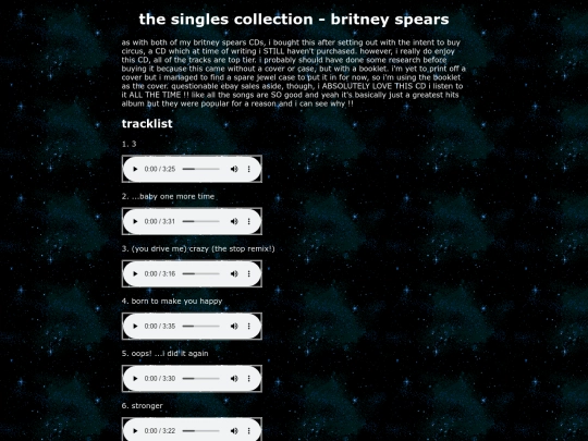 music/cds/the-singles-collection screenshot