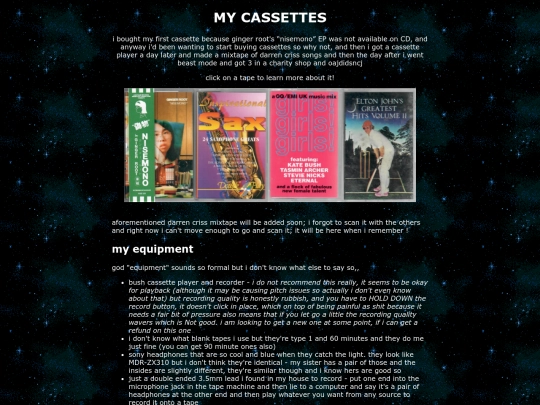 music/tapes screenshot