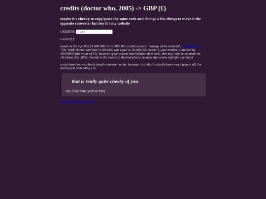 sillys/credits-to-gbp screenshot