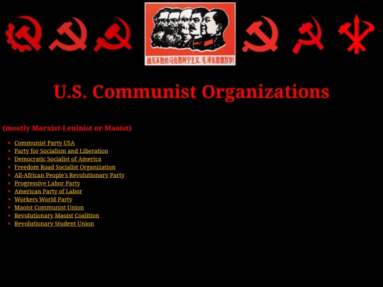 USCommieOrgs screenshot