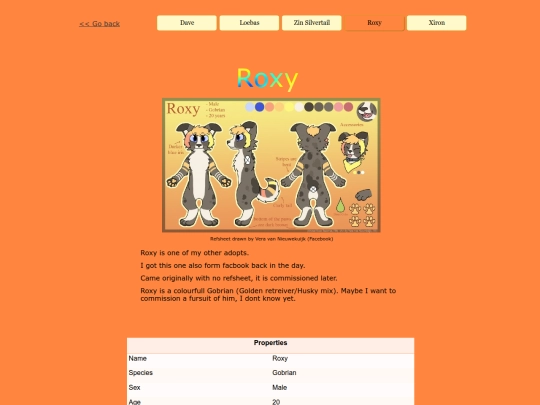 fursonas/roxy screenshot