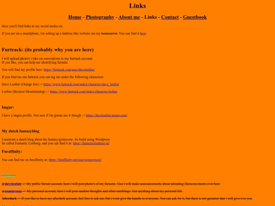 oldsite/links screenshot
