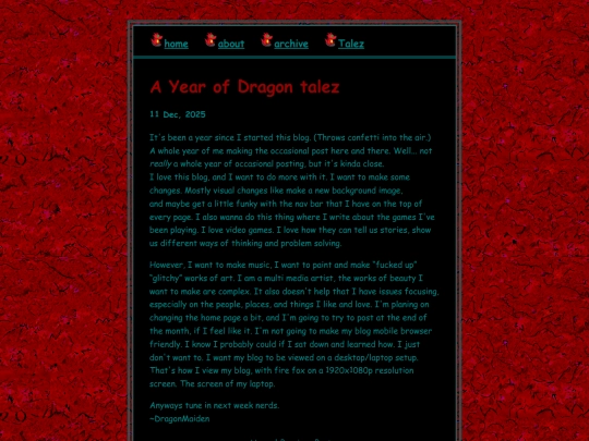 posts/2025-12-11-A-Year-of-Dragon-talez screenshot