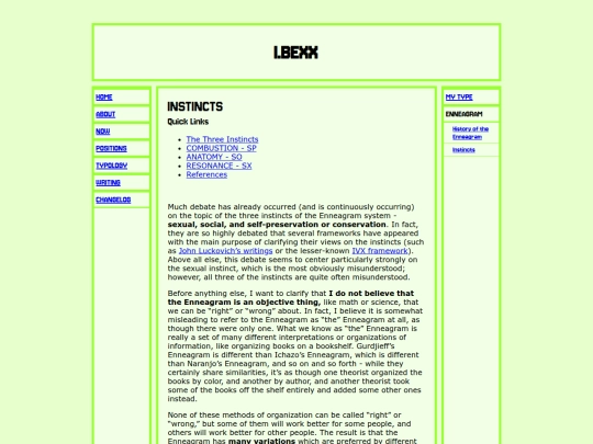 typology/enneagram/instincts screenshot