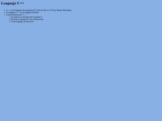 Sitio Web/c screenshot