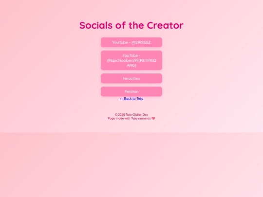 Teto_clicking_simulator/Socials screenshot