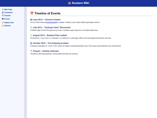 wiki/timeline screenshot