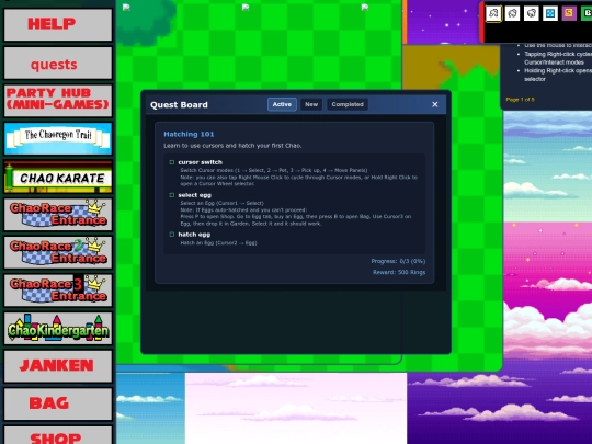 ChaoGarden screenshot