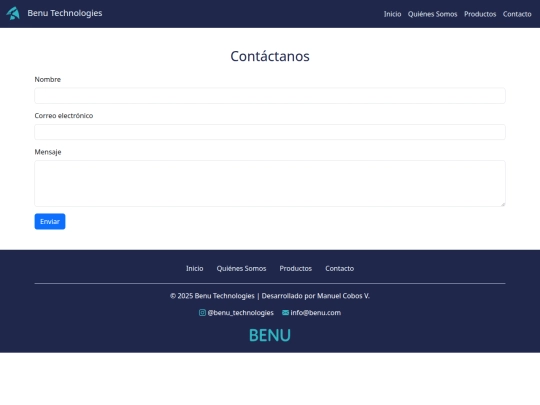 EXAMEN FINAL/contacto screenshot
