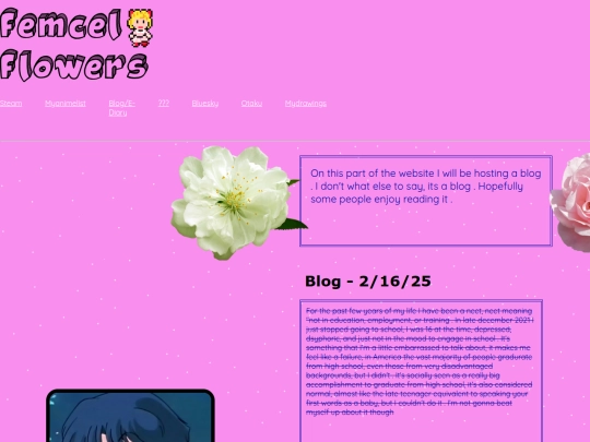 blog screenshot