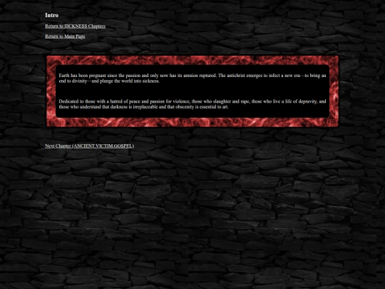 sicknessintro screenshot