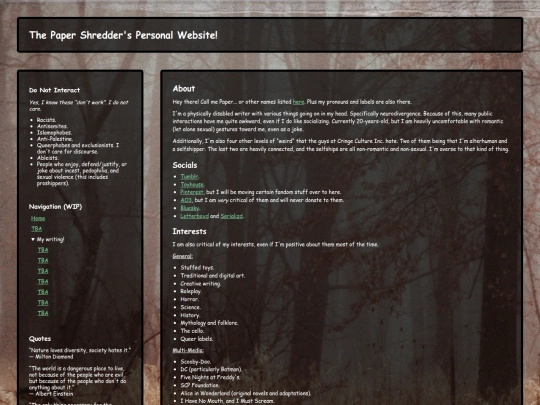 index screenshot