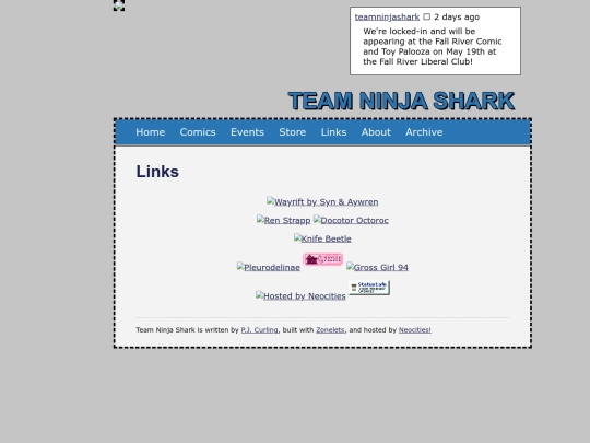 links screenshot