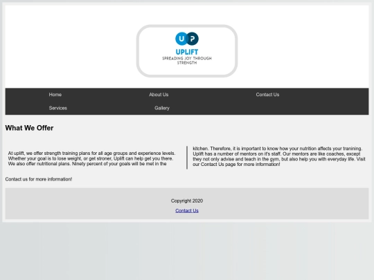 services screenshot