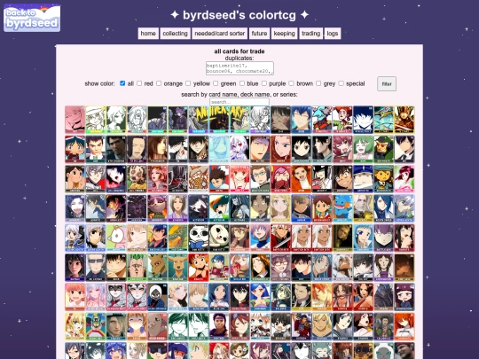 colorstcg/tradingcardsall screenshot