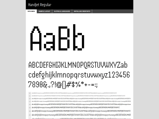 webfontkit-20260920-093237/handjet-variablefont_elgrelshwght-demo screenshot