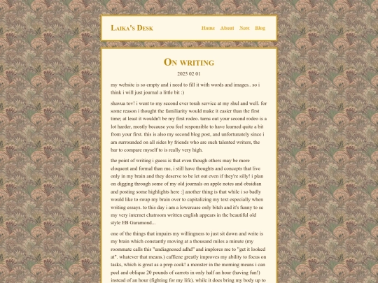 blog/on-writing screenshot