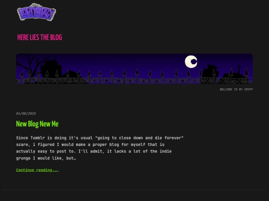 blog screenshot