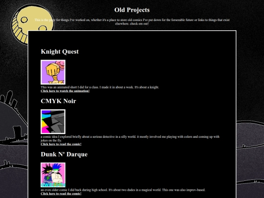 projects screenshot