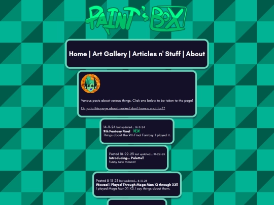 blog screenshot