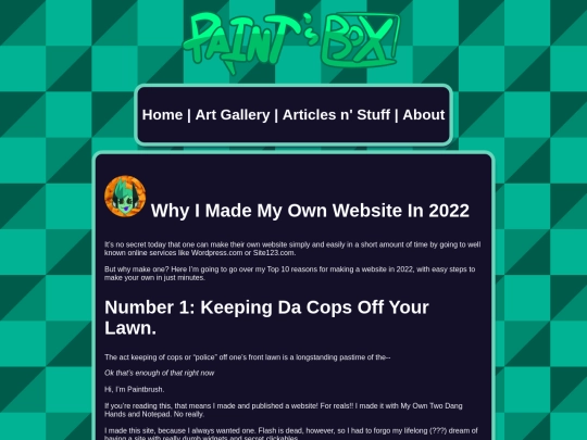 posts/2022/october/why-i-made-my-own screenshot