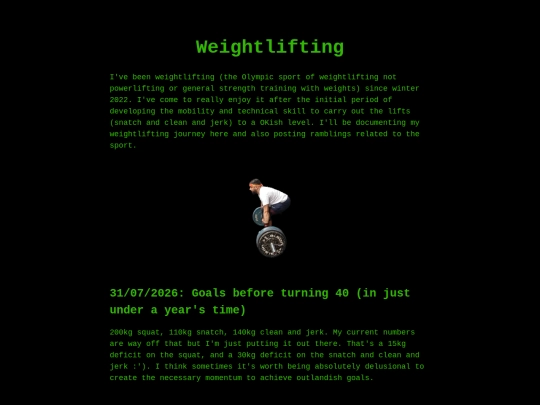 Weightlifting screenshot