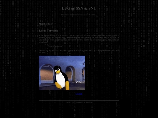 members/linus screenshot