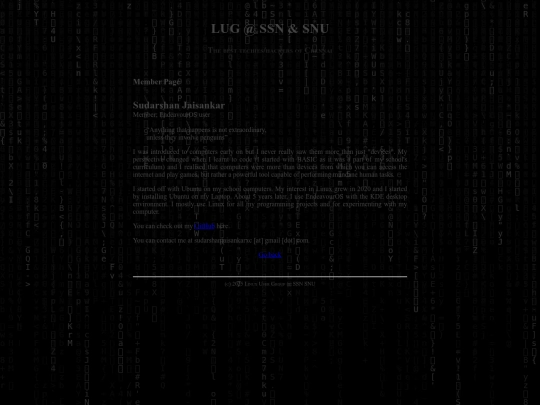 members/sudarshan screenshot