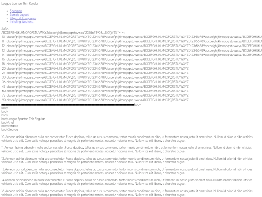 leaguespartan-variablefont_wght-demo screenshot