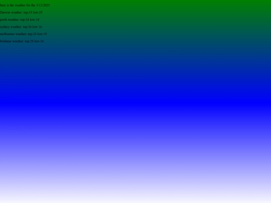 weather screenshot
